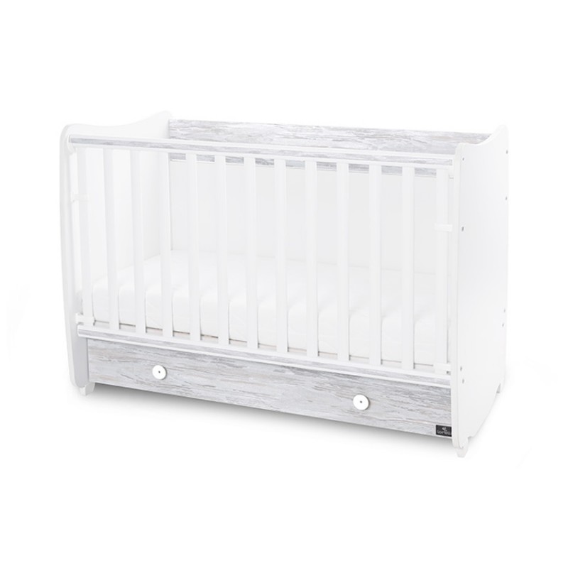 Βρεφικό κρεβάτι Lorelli Dream 60x120 μετατρεπόμενο White / Artwood
