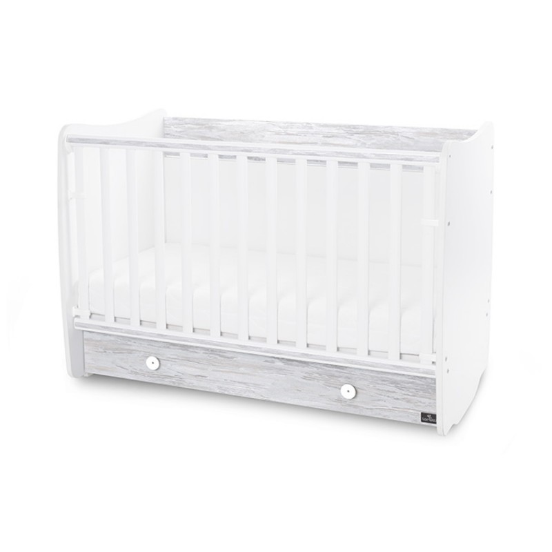 Βρεφικό κρεβάτι Lorelli Dream 60x120 μετατρεπόμενο White / Artwood
