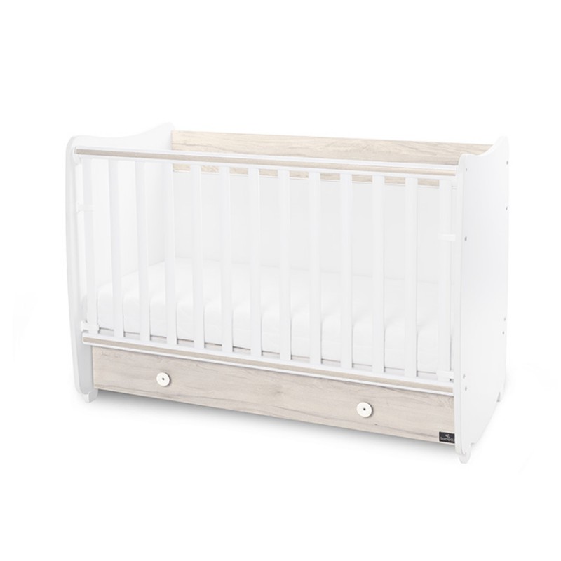 Βρεφικό κρεβάτι Lorelli Dream 60x120 μετατρεπόμενο White / Light Oak
