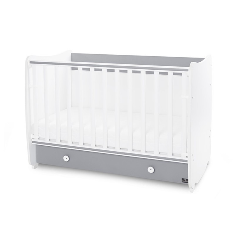 Βρεφικό κρεβάτι Lorelli Dream 60x120 μετατρεπόμενο White / Stone Grey