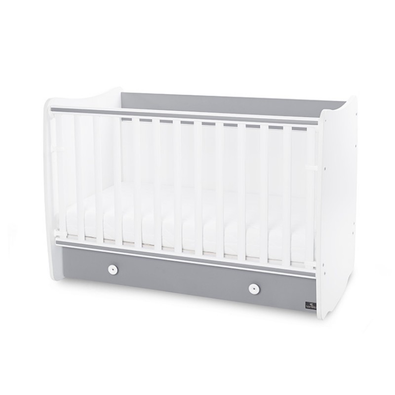 Βρεφικό κρεβάτι Lorelli Dream 60x120 μετατρεπόμενο White / Stone Grey