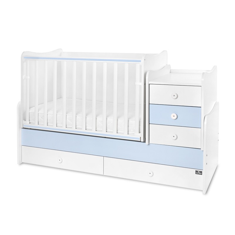 Πολυμορφικό Κρεβάτι Lorelli Maxi Plus White / Baby Blue