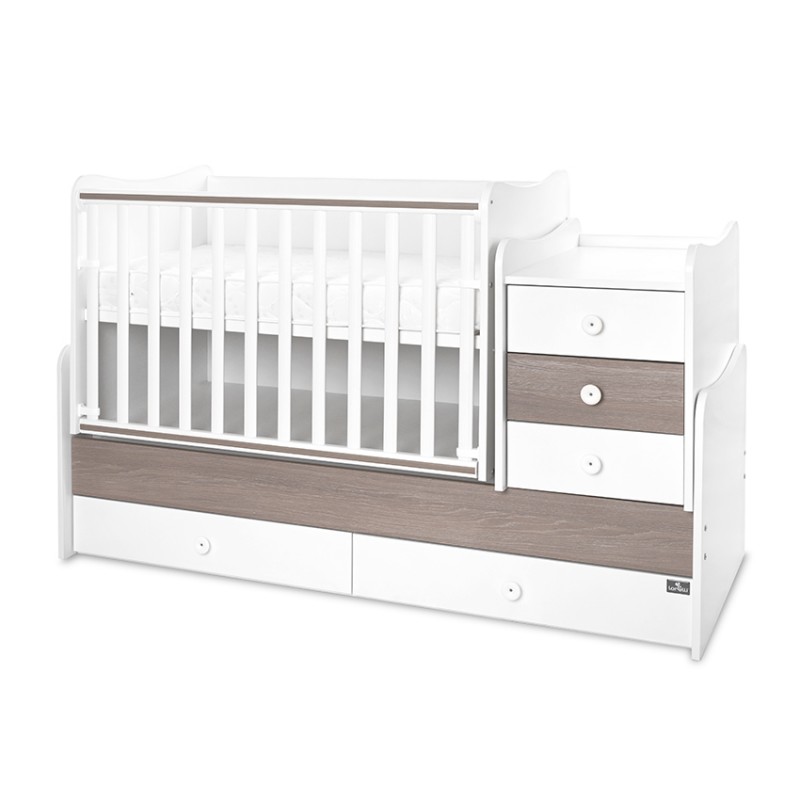 Πολυμορφικό Κρεβάτι Lorelli Maxi Plus White / Caffe