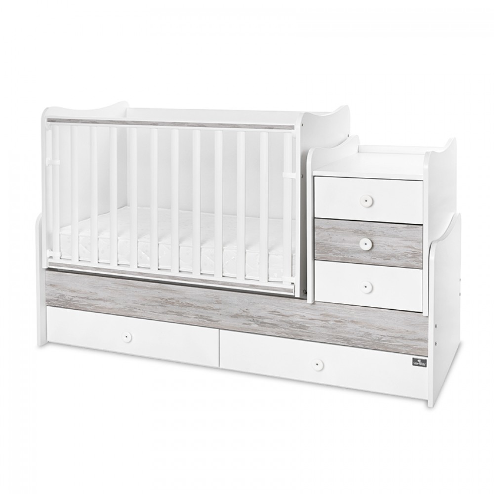 Πολυμορφικό Κρεβάτι Lorelli Maxi Plus White / Artwood