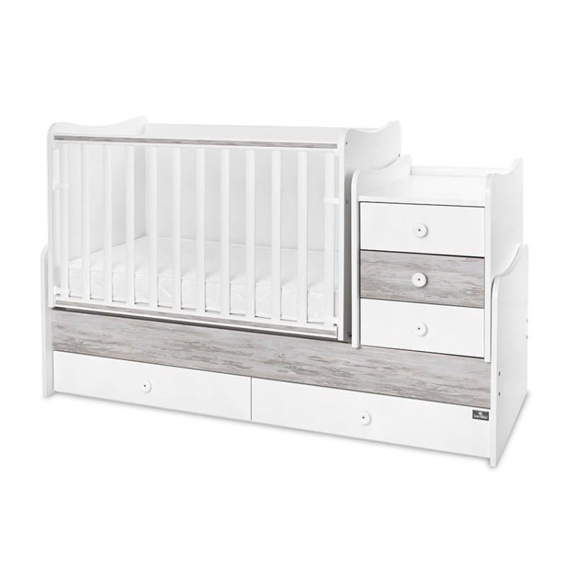 Πολυμορφικό Κρεβάτι Lorelli Maxi Plus White / Artwood