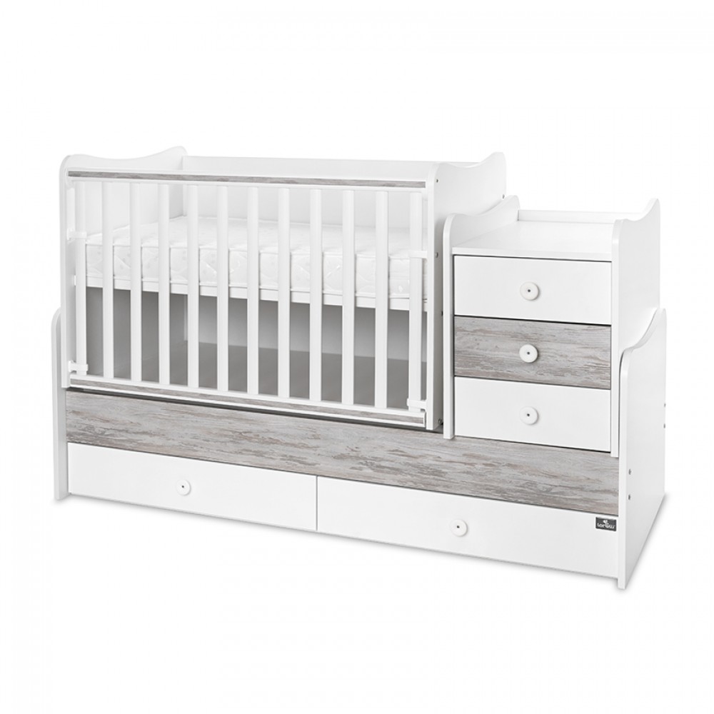 Πολυμορφικό Κρεβάτι Lorelli Maxi Plus White / Artwood