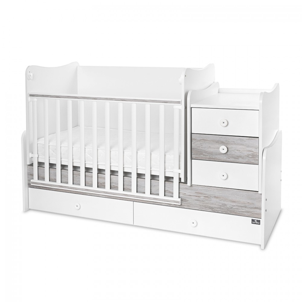 Πολυμορφικό Κρεβάτι Lorelli Maxi Plus White / Artwood
