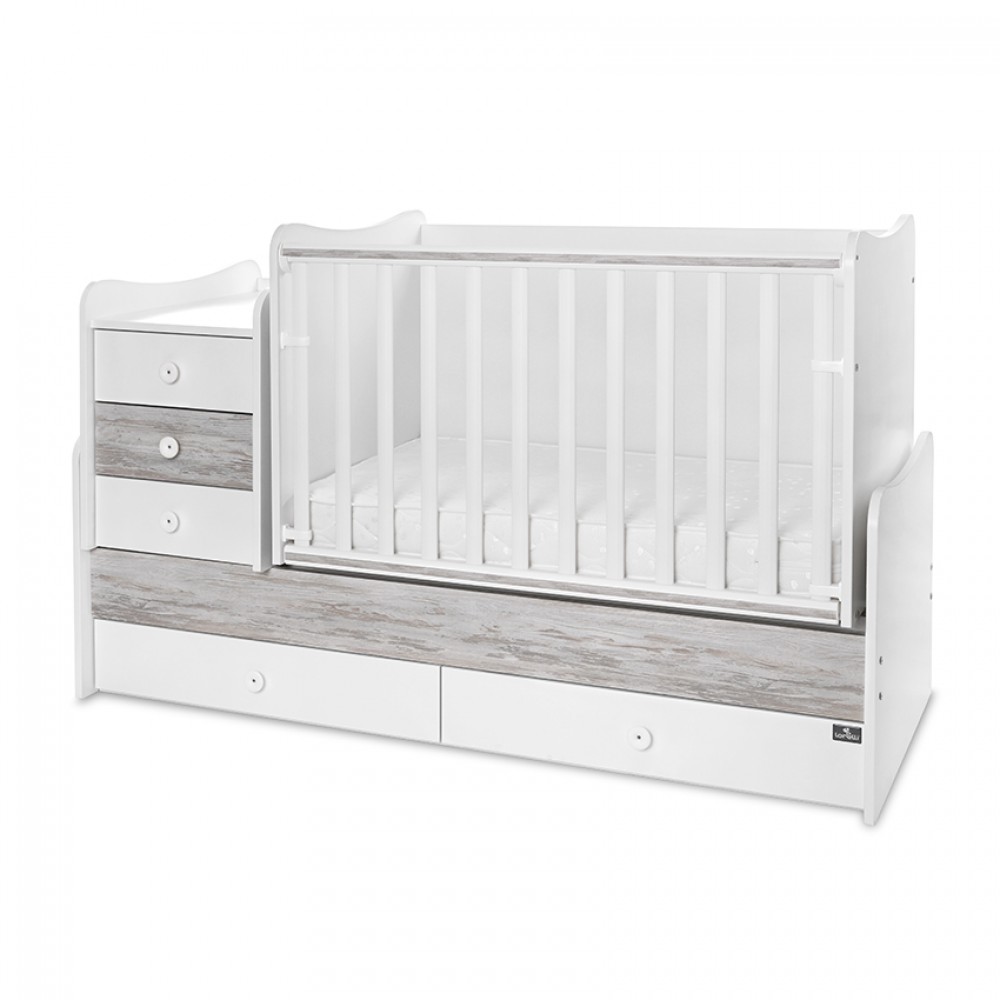 Πολυμορφικό Κρεβάτι Lorelli Maxi Plus White / Artwood