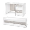 Πολυμορφικό Κρεβάτι Lorelli Maxi Plus White / Artwood