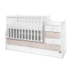 Πολυμορφικό Κρεβάτι Lorelli Maxi Plus White / Light Oak