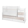 Πολυμορφικό Κρεβάτι Lorelli Maxi Plus White / Light Oak