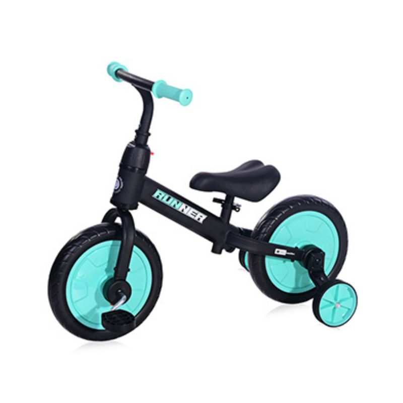 Παιδικό Ποδήλατο Ισορροπίας Lorelli Runner 2in1 Black and Turquoise 