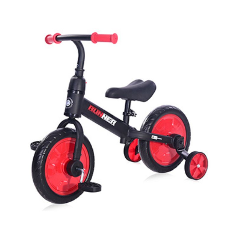 Παιδικό Ποδήλατο Ισορροπίας Lorelli Runner 2in1 Black and Red