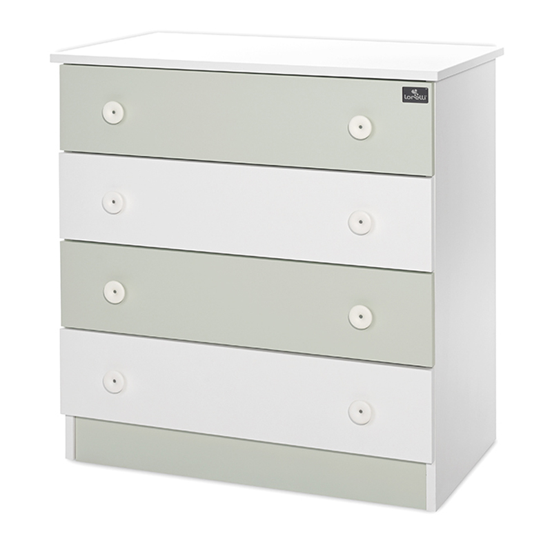 Συρταριέρα Lorelli Dresser White/Milky Green