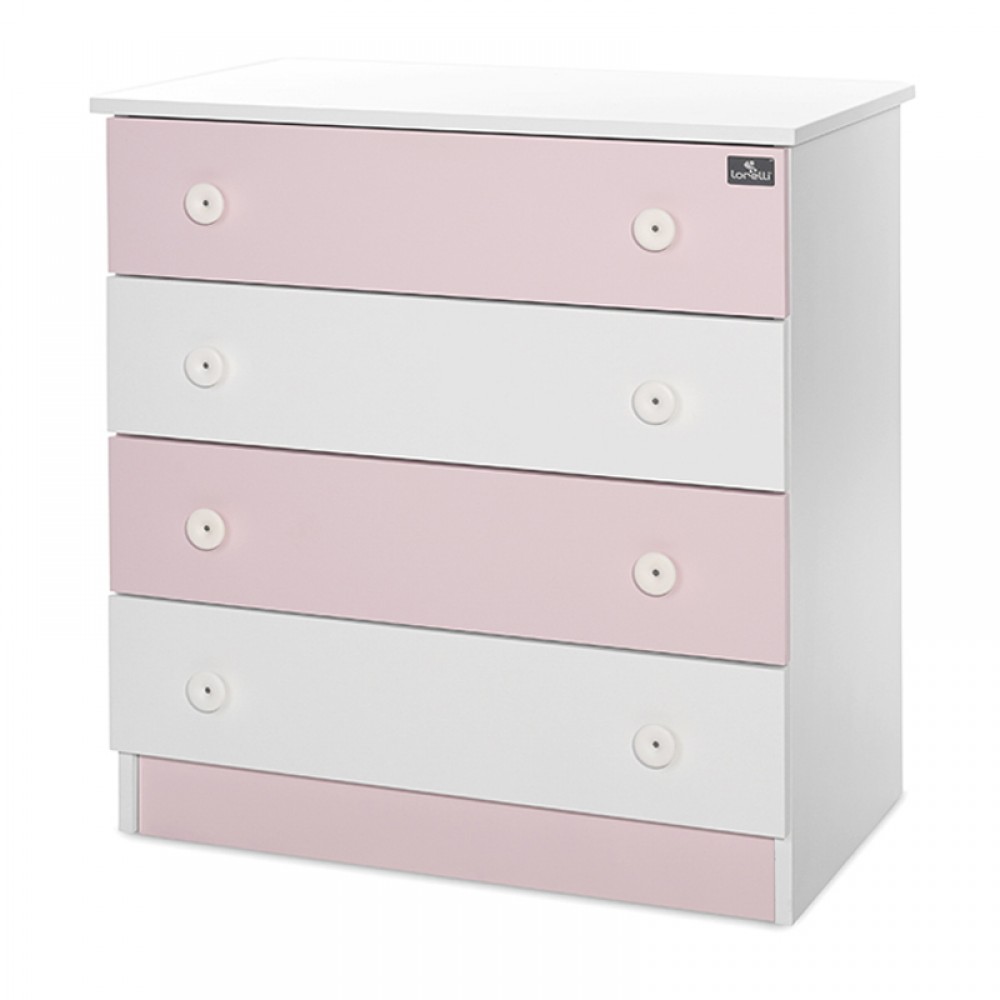 Συρταριέρα Lorelli Dresser White/Orchid Pink