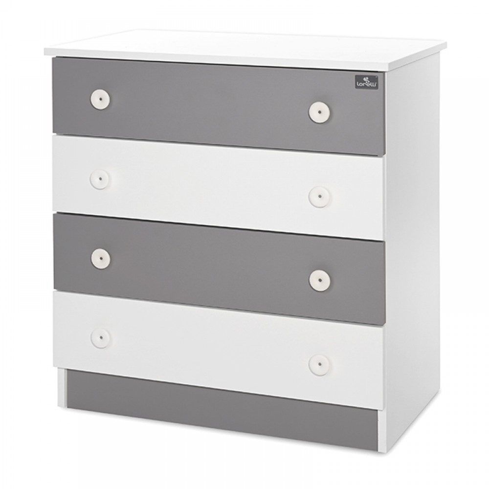 Συρταριέρα Lorelli Dresser White/Stone Grey