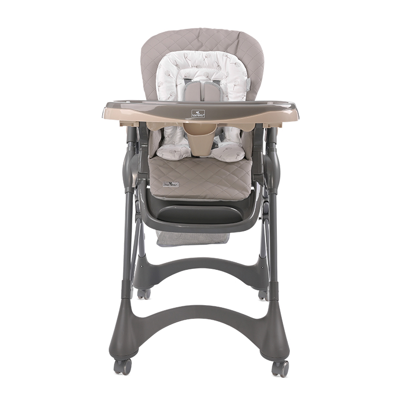 Κάθισμα Φαγητού Lorelli Bellissimo Almond Beige Leather