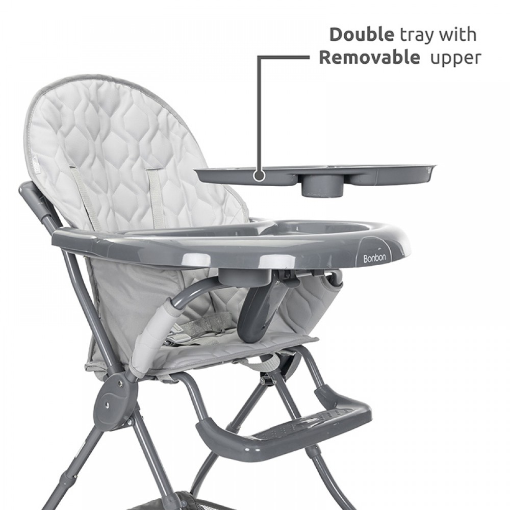 Κάθισμα Φαγητού Lorelli Bon Bon Grey Leather