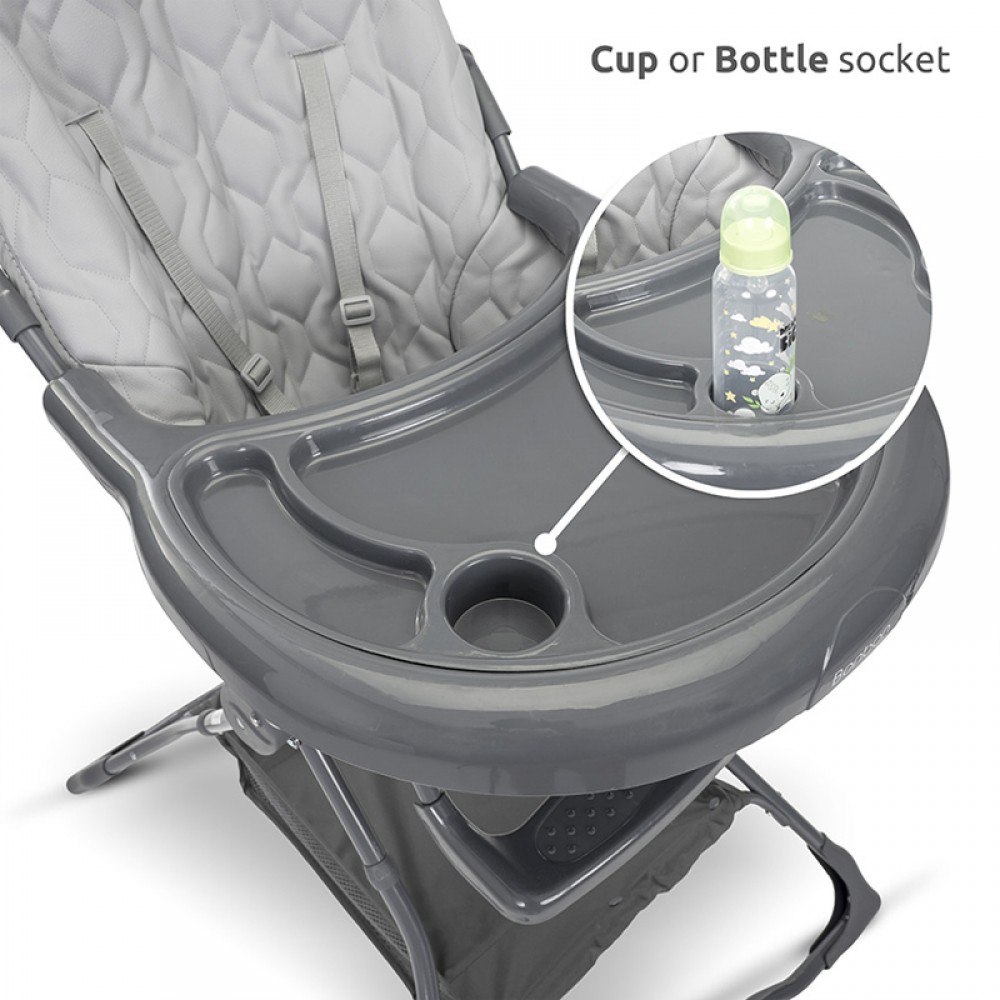 Κάθισμα Φαγητού Lorelli Bon Bon Grey Leather