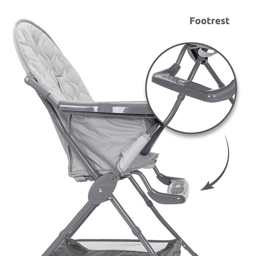 Κάθισμα Φαγητού Lorelli Bon Bon Grey Leather