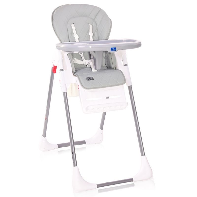 Καρεκλάκι Φαγητού Lorelli Cryspi Grey Leather