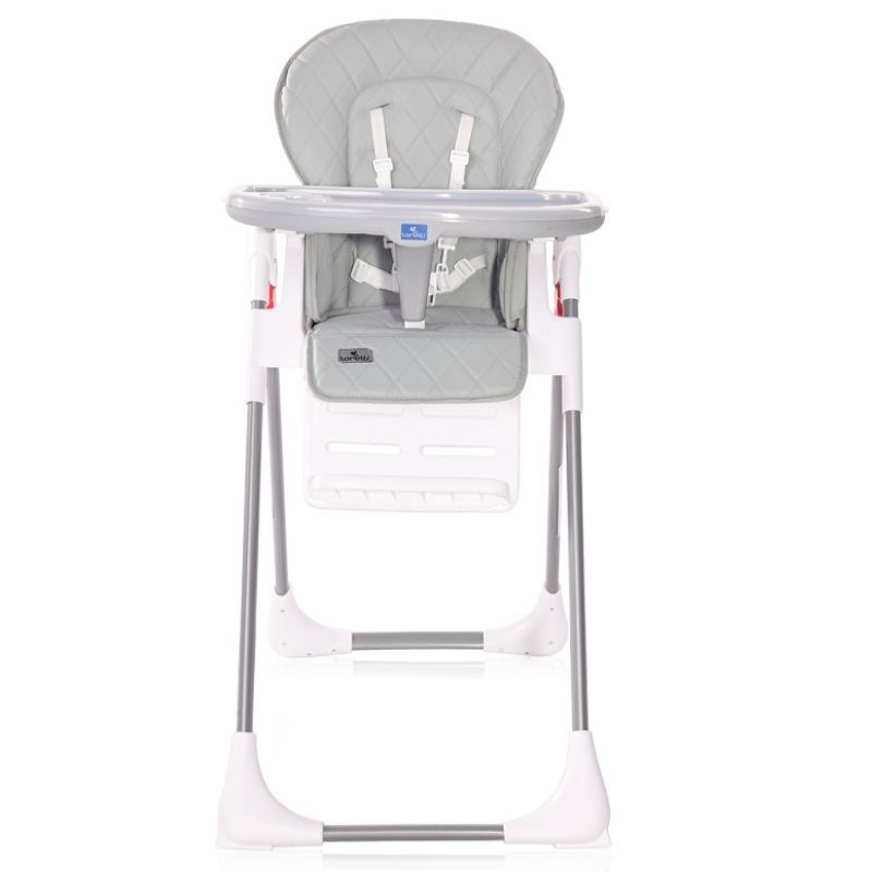 Καρεκλάκι Φαγητού Lorelli Cryspi Grey Leather