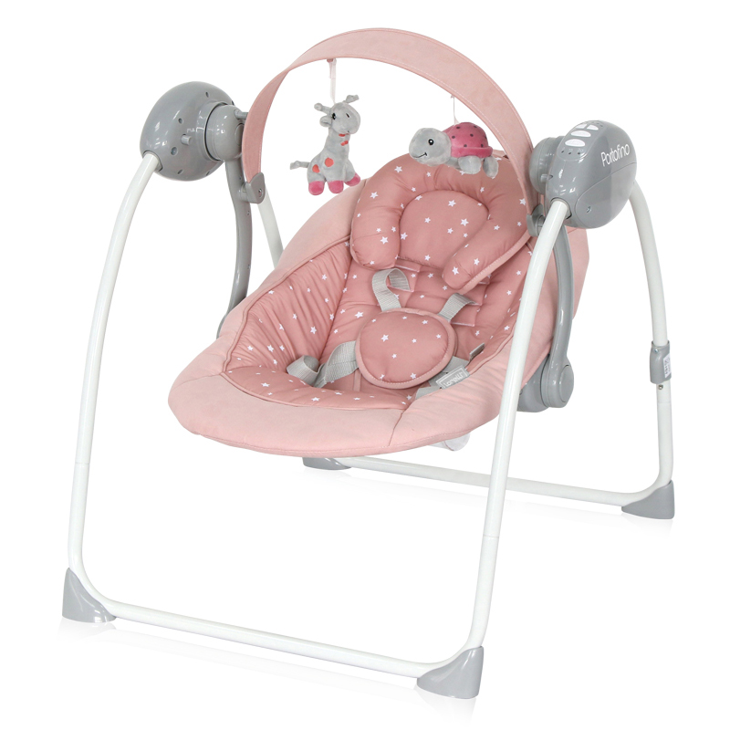 Κούνια Ρηλάξ Lorelli Portofino Peach Beige Stars