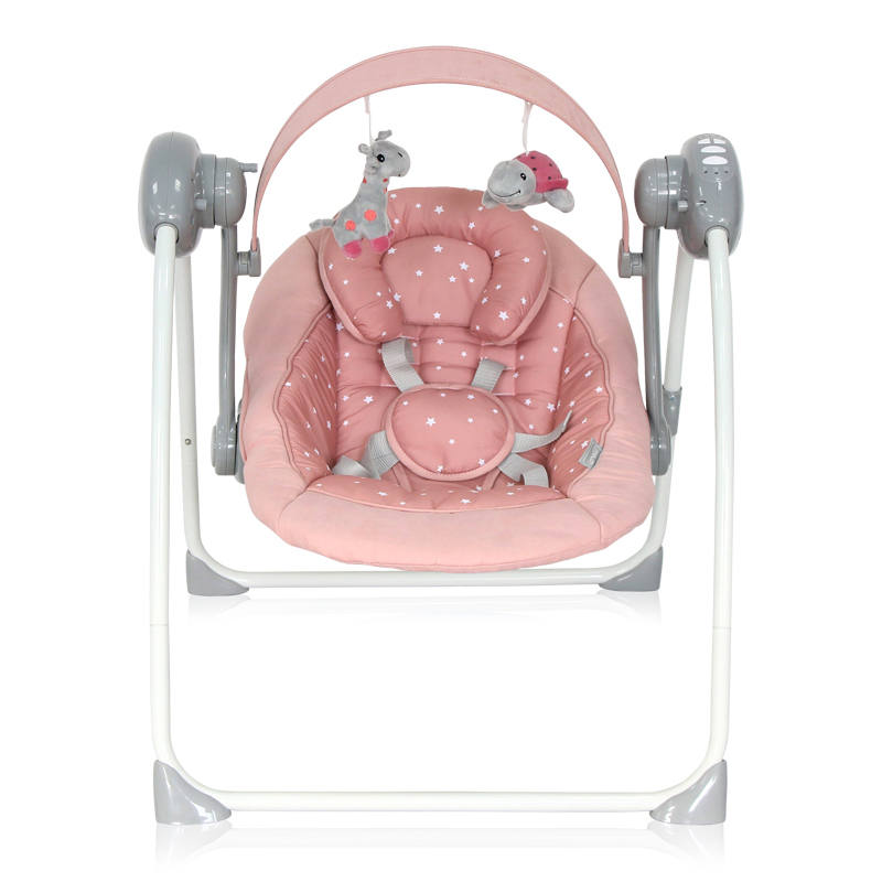 Κούνια Ρηλάξ Lorelli Portofino Peach Beige Stars