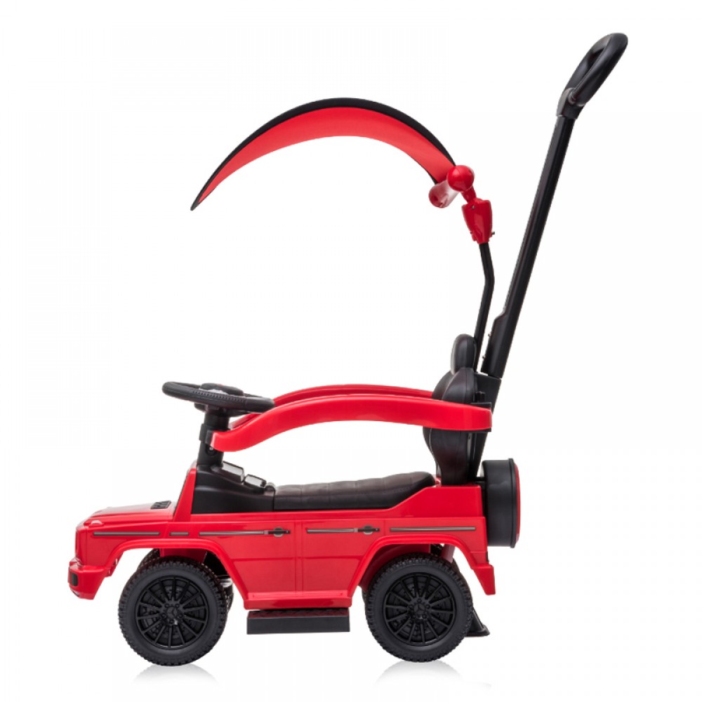 Περπατούρα - Αυτοκινητάκι με Χειρολαβή Γονέα &amp; Τέντα Lorelli Mercedes-Benz G350D Red