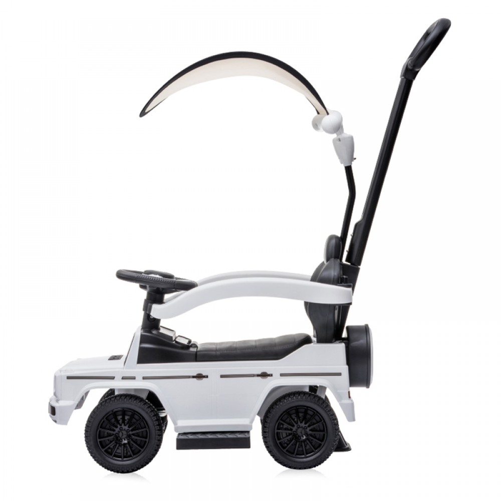 Περπατούρα - Αυτοκινητάκι με Χειρολαβή Γονέα &amp; Τέντα Lorelli Mercedes-Benz G350D White