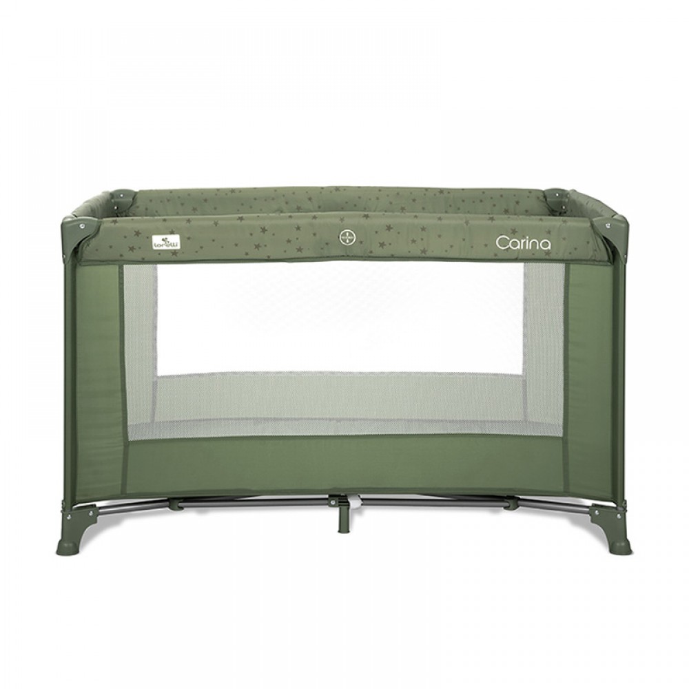 Παρκοκρέβατο Lorelli Carina 1 Layer Oil Green Stars