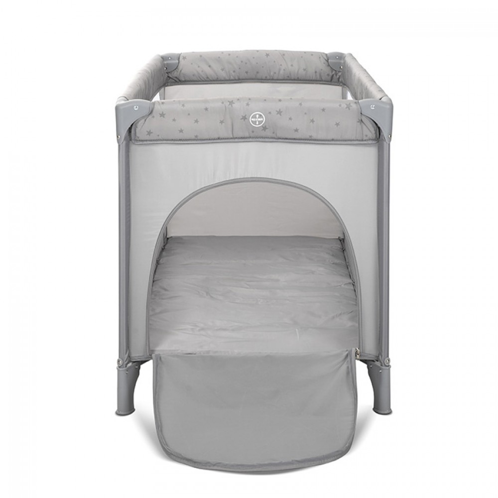 Παρκοκρέβατο Lorelli Carina 2 Layers Grey Stars