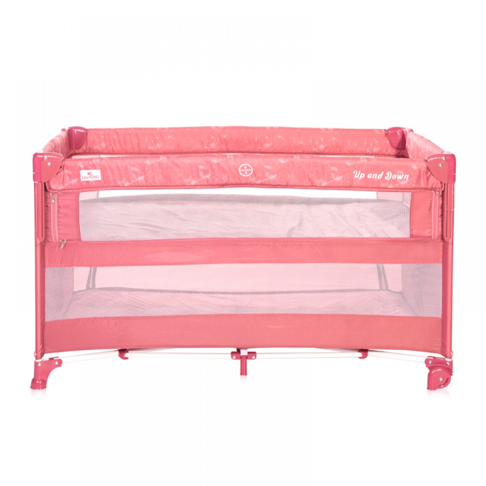 Παρκοκρέβατο Lorelli Cot Up & Down 2 Layers Rose Velvet Unicorn