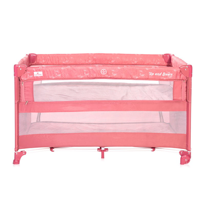 Παρκοκρέβατο Lorelli Cot Up & Down 2 Layers Rose Velvet Unicorn