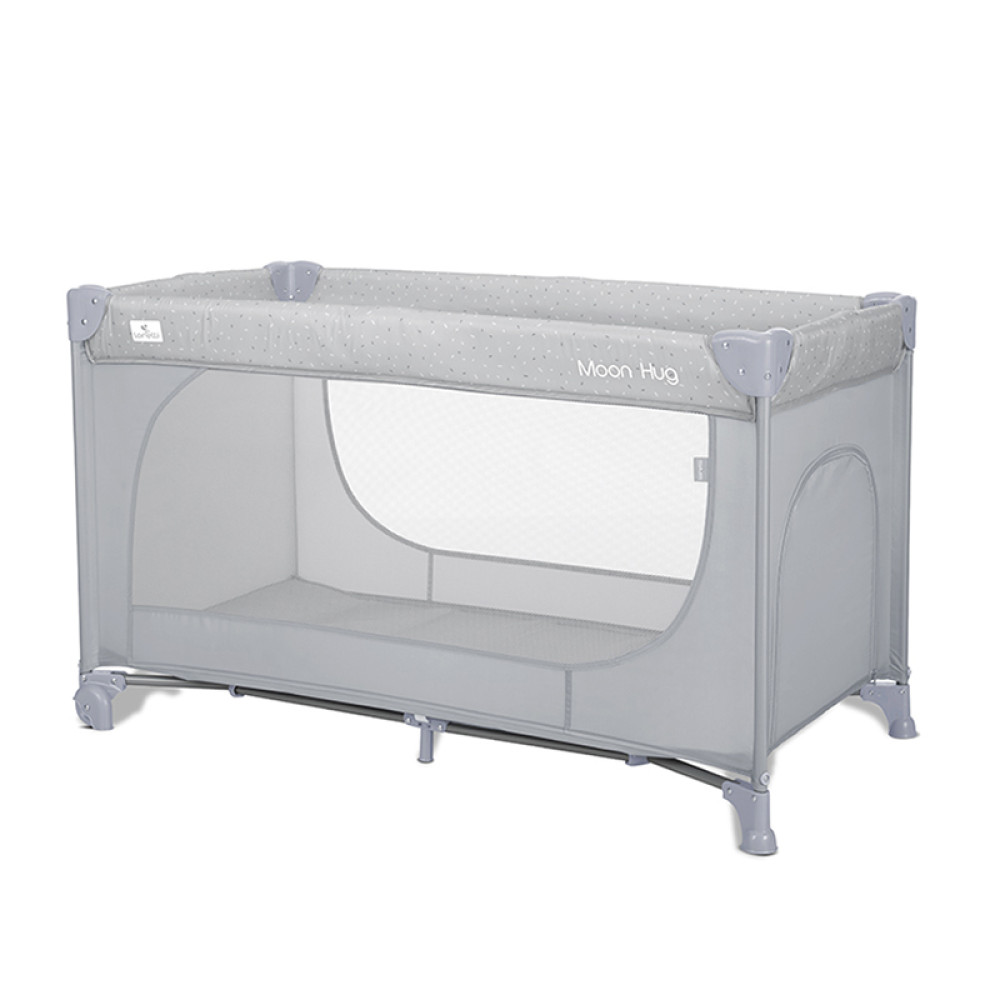 Παρκοκρέβατο Lorelli Moon Hug One Touch 1 Layer Grey