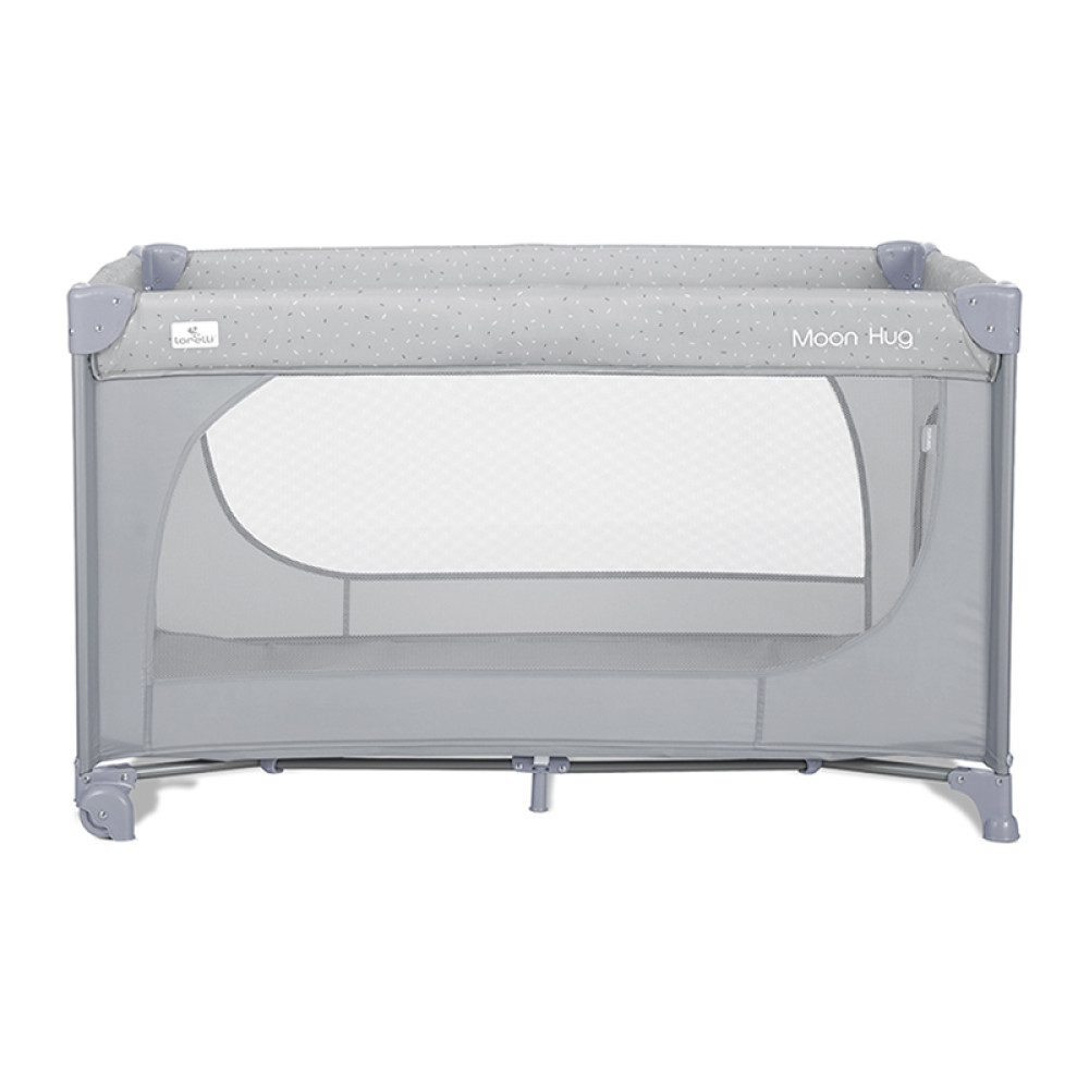 Παρκοκρέβατο Lorelli Moon Hug One Touch 1 Layer Grey
