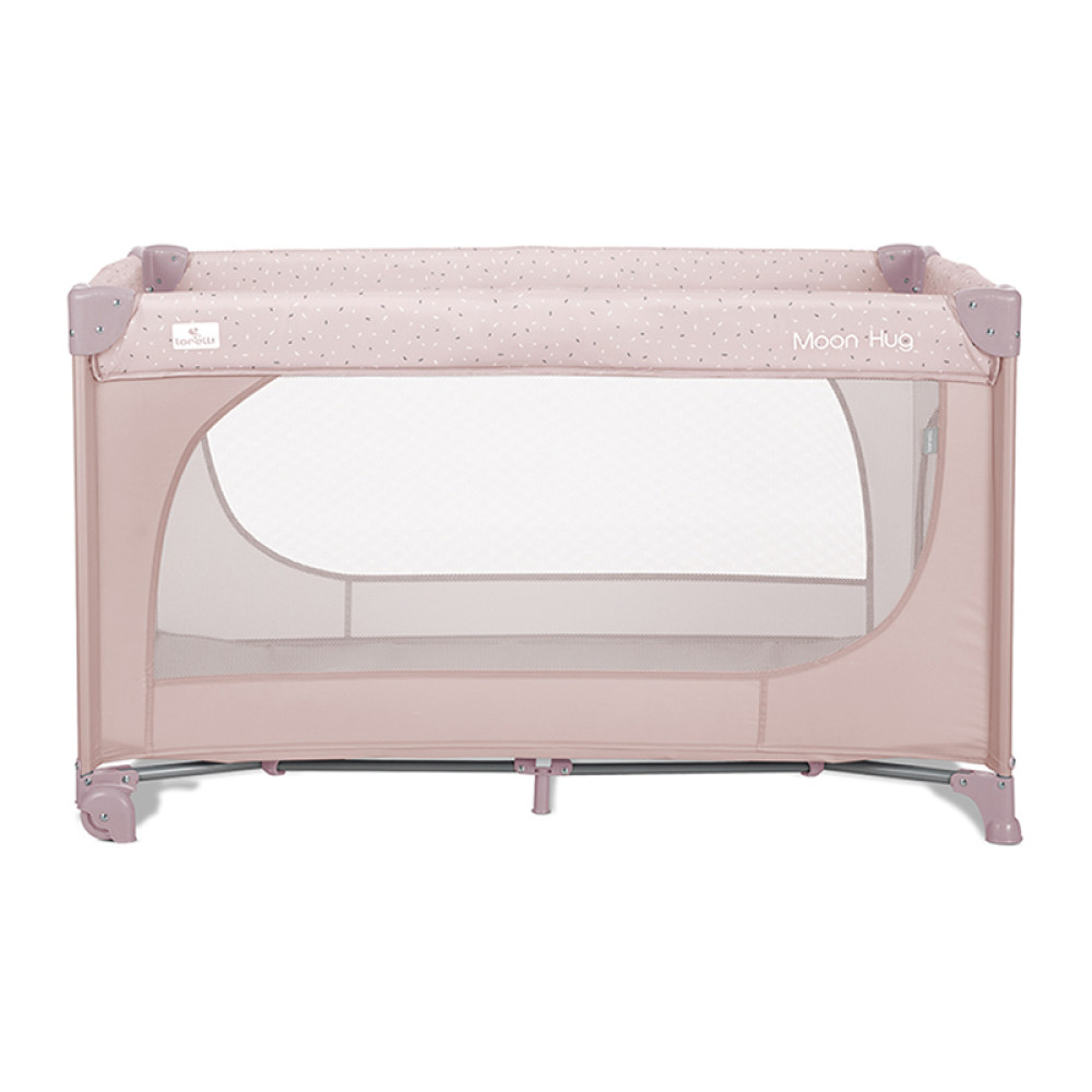 Παρκοκρέβατο Lorelli Moon Hug One Touch 1 Layer Pink