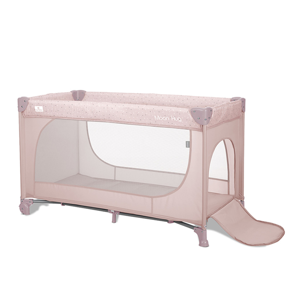 Παρκοκρέβατο Lorelli Moon Hug One Touch 1 Layer Pink