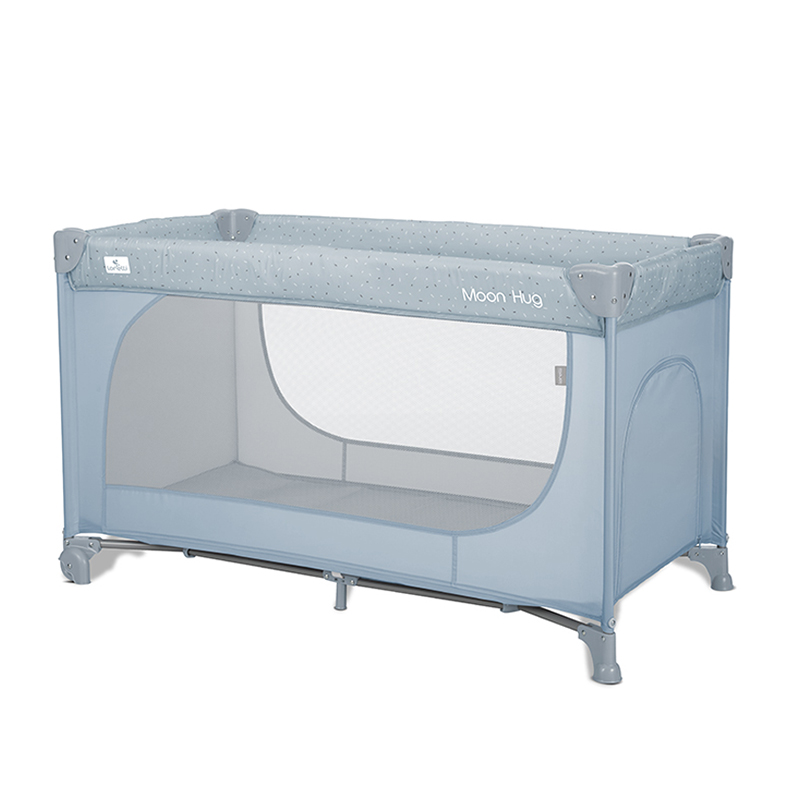 Παρκοκρέβατο Lorelli Moon Hug One Touch 1 Layer Blue