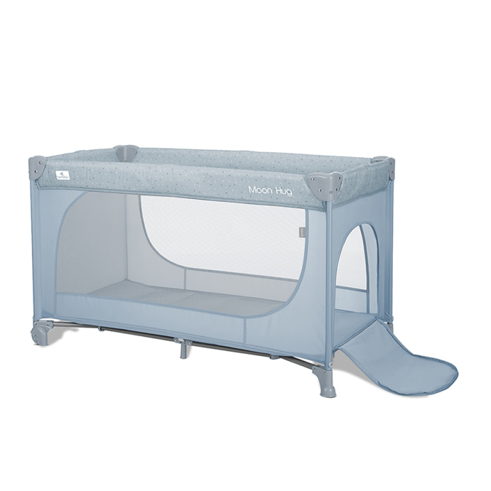 Παρκοκρέβατο Lorelli Moon Hug One Touch 1 Layer Blue