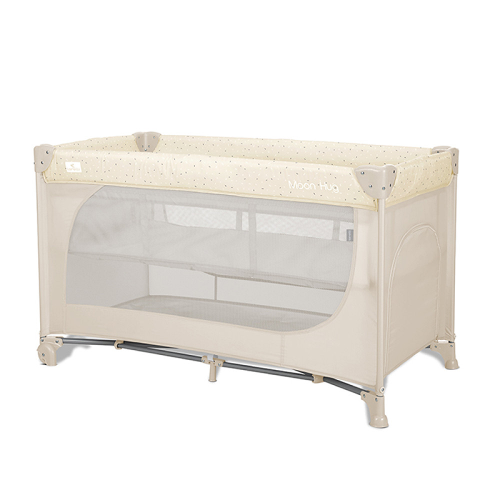 Παρκοκρέβατο Lorelli Moon Hug One Touch 2 Layer Beige 