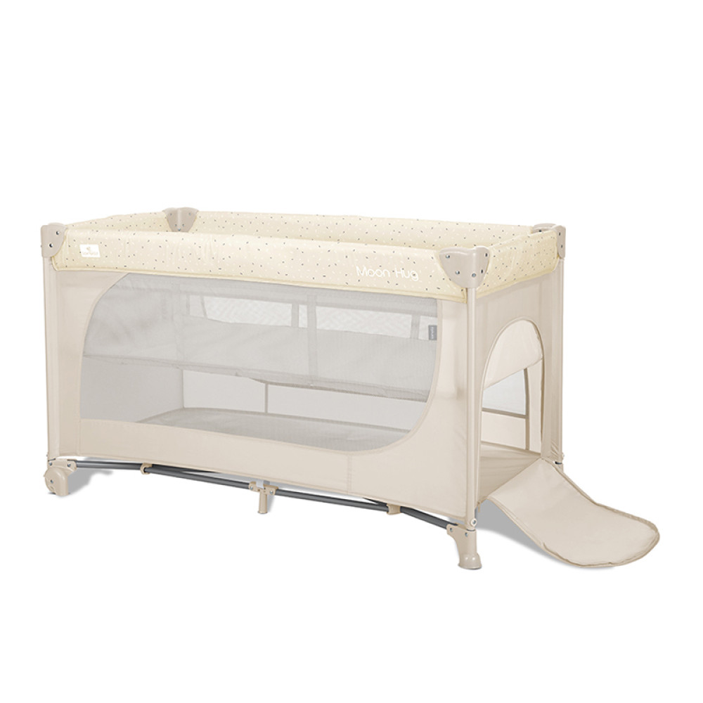 Παρκοκρέβατο Lorelli Moon Hug One Touch 2 Layer Beige 