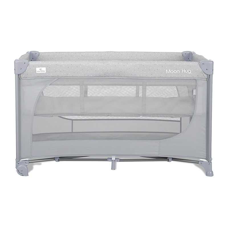 Παρκοκρέβατο Lorelli Moon Hug One Touch 2 Layer Grey