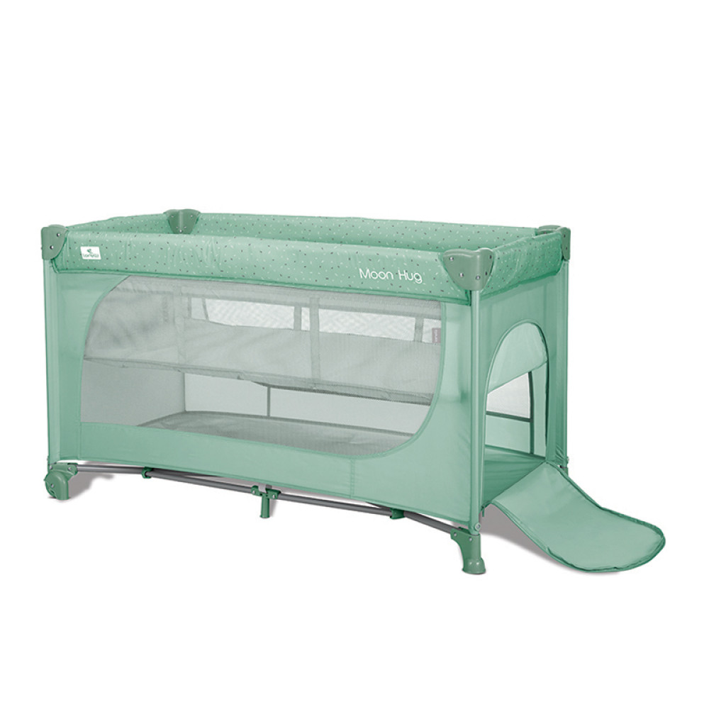 Παρκοκρέβατο Lorelli Moon Hug One Touch 2 Layer Green