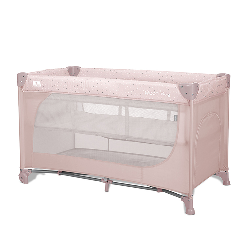 Παρκοκρέβατο Lorelli Moon Hug One Touch 2 Layer Pink