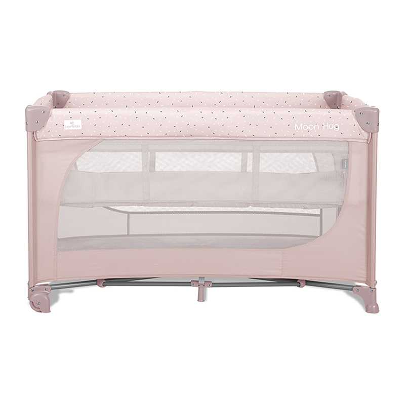 Παρκοκρέβατο Lorelli Moon Hug One Touch 2 Layer Pink