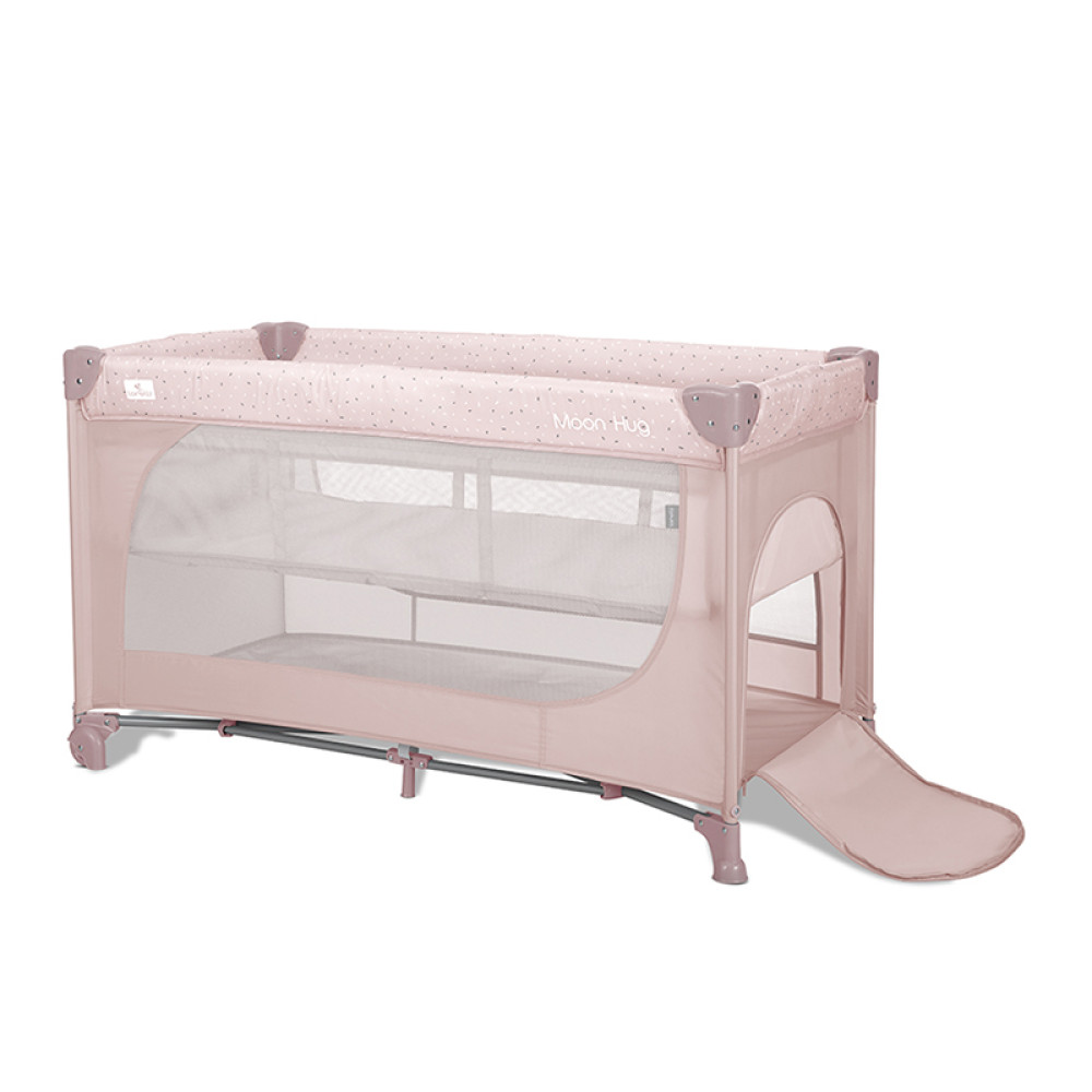Παρκοκρέβατο Lorelli Moon Hug One Touch 2 Layer Pink