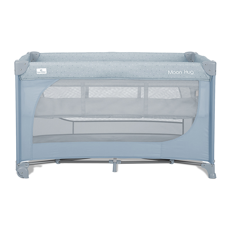 Παρκοκρέβατο Lorelli Moon Hug One Touch 2 Layer Blue