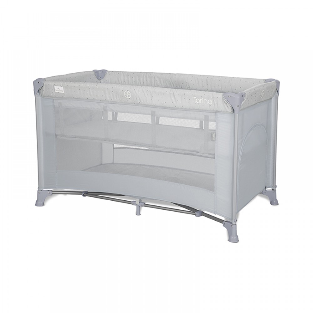 Παρκοκρέβατο Lorelli Torino 2 Layers Grey