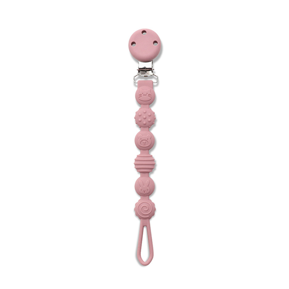Κλιπ Πιπίλας Σιλικόνης Lorelli Deep Pink